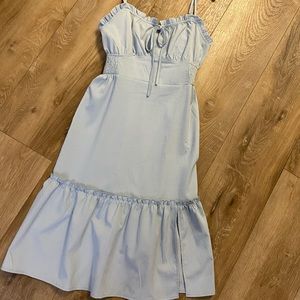 Woman’s Dusty Blue Dress